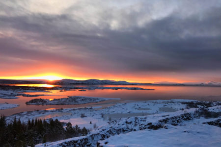 Arktis Sonnenuntergang