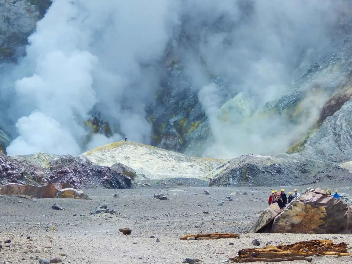 White Island Neuseelands Letzte Aktive Vulkaninsel 