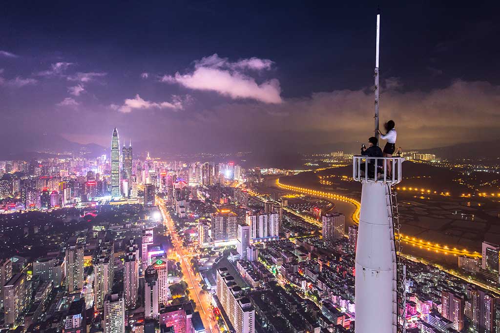 Die größte Stadt der Welt Guangzhou China