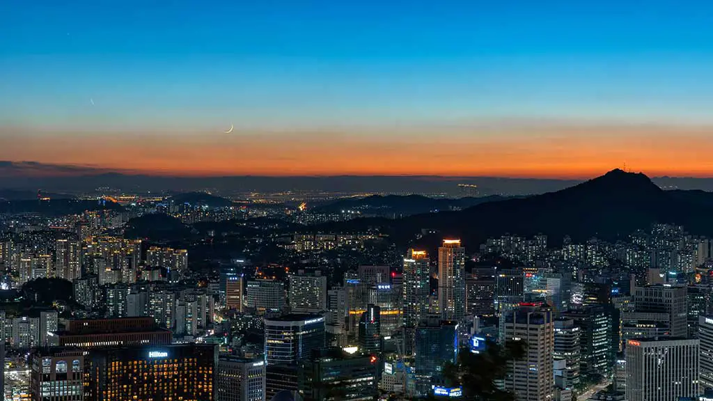 Die größten Städte der Welt Seoul Südkorea