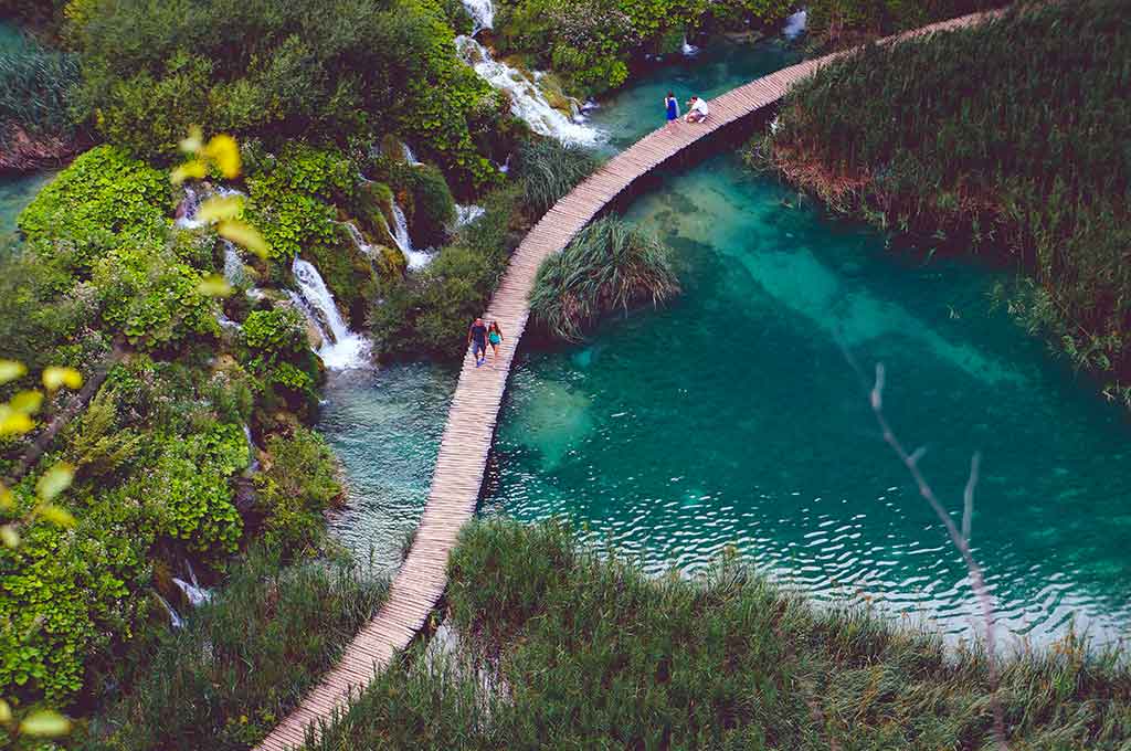 Kroatien Reiseziele Urlaubsorte-Nationalpark Plitvicer Seen