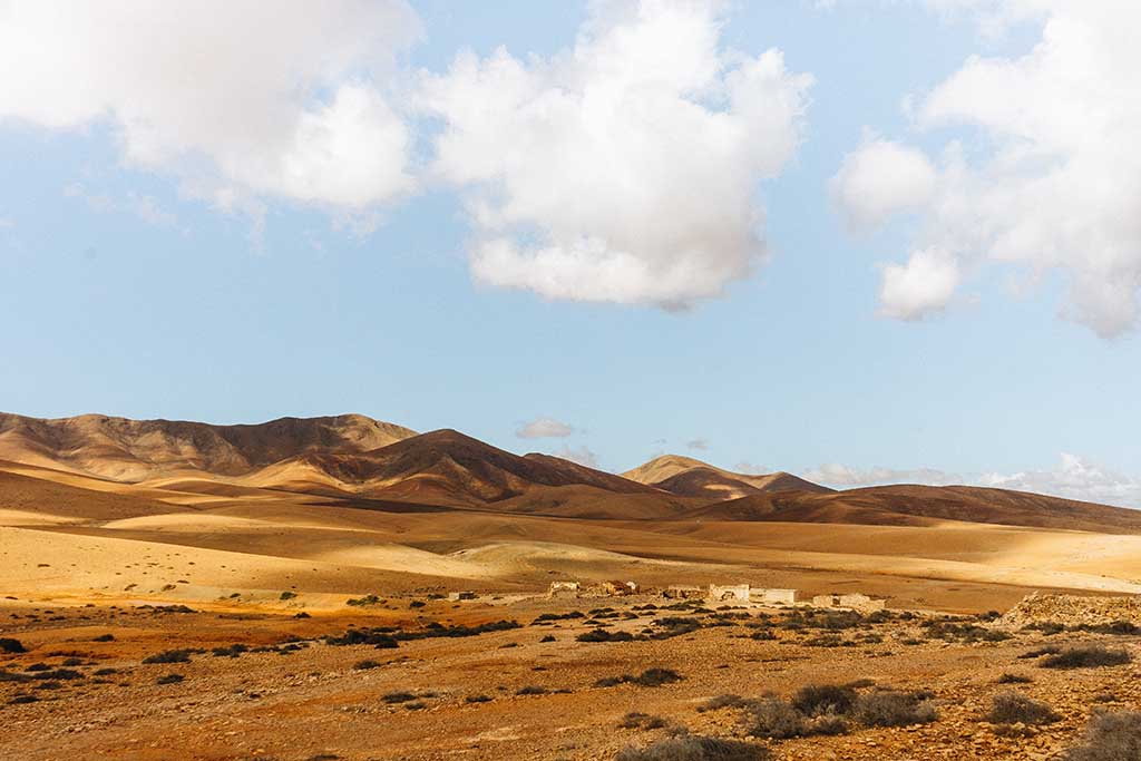 Hügelige Gegend auf Fuerteventura