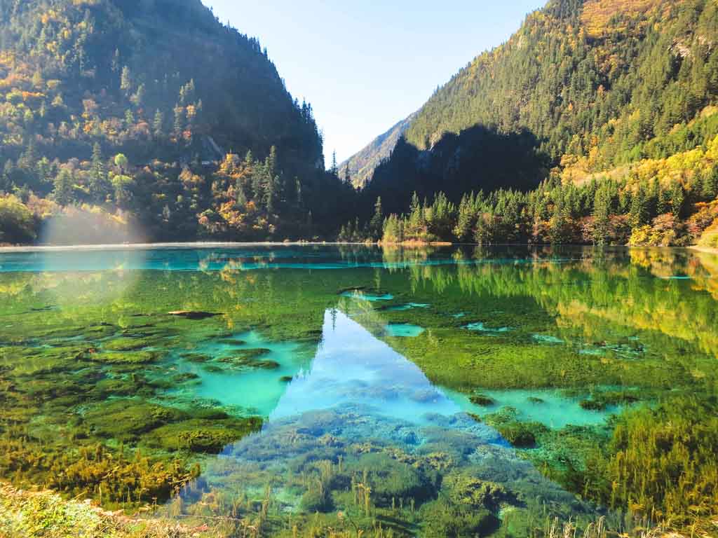 China Landschaft Jiuzhaigou Nationalpark