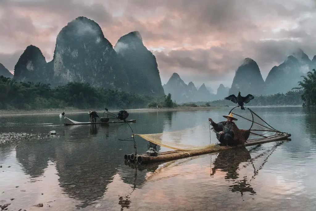 China Reiseziele in der Natur Li River