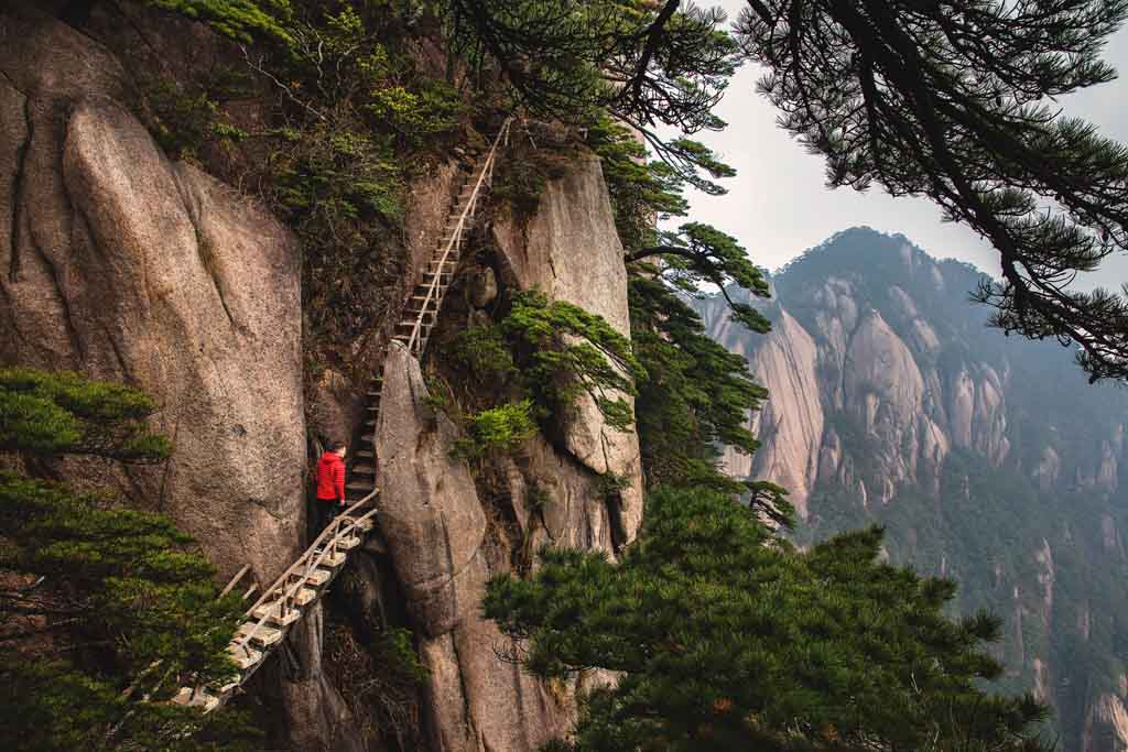 China Sehenswürdigkeiten Huangshan Gebirge