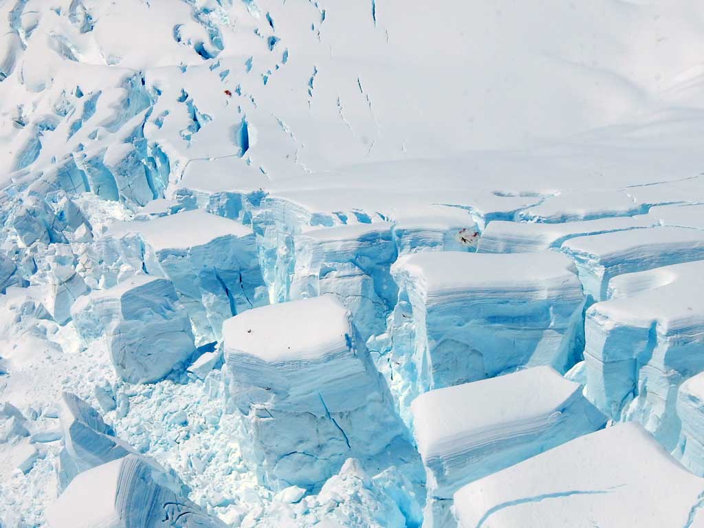 Fox Gletscher Eislandschaft