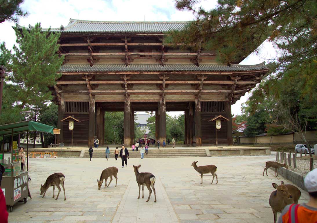 Eingang des Todai Ji Tempel in Japan