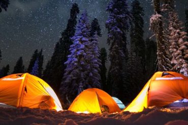 Camping Urlaub im Schnee