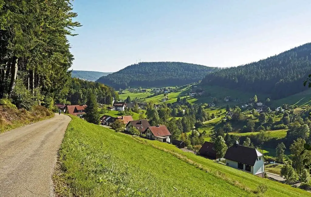 Hügel und Wälder bei Baiersbronn